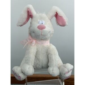 Imagine Nation Easter Bunny Plush Musical Sings White Pink Rabbit 11" Tall